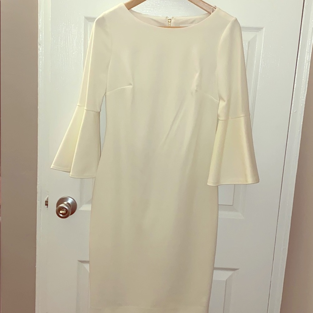 Ivory Calvin Klein dress